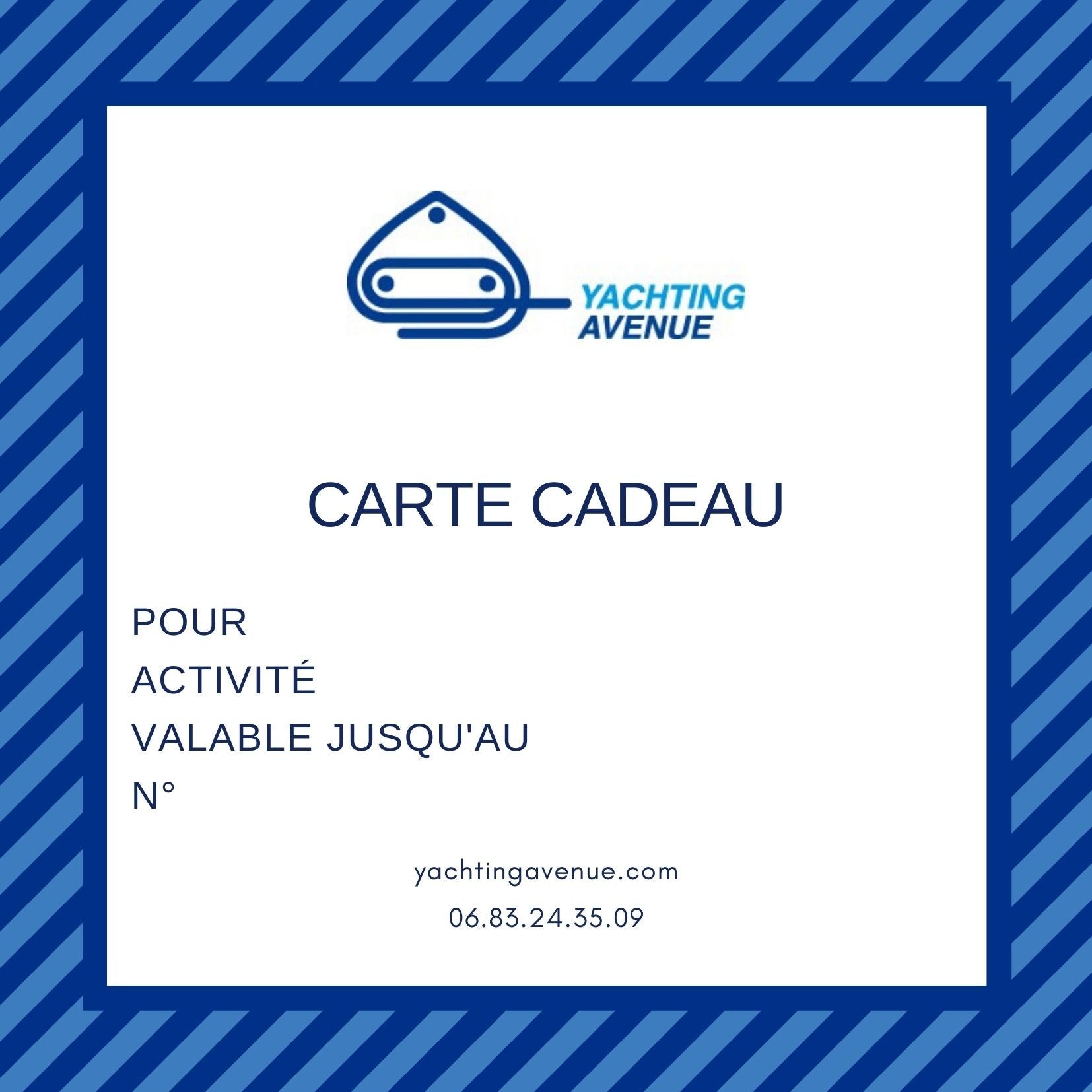 CARTE CADEAU YACHTING AVENUE